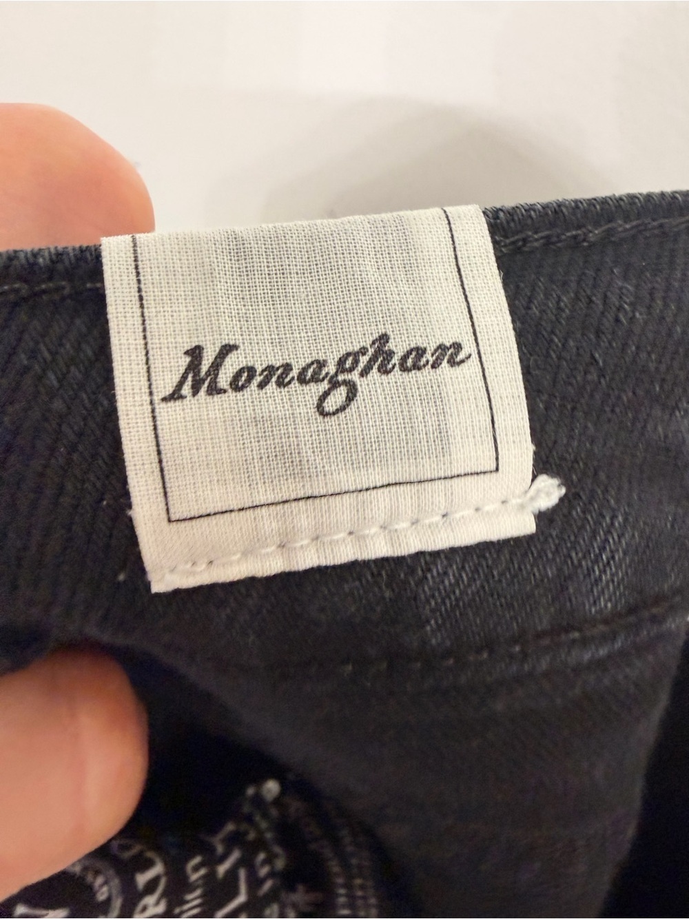 Frank & Eileen High-Rise Straight Crop Monaghan Mom Jeans in Washed Black - Picture 5 of 8